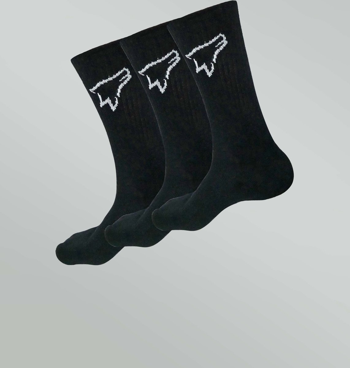 Wolfpack Lifting - Lange Sokken - Multipack - Zwart - Maat 42-45