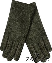 handschoenen -teddy- groen -touchscreen