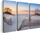 Artaza Peinture sur toile Triptyque Plage et mer - 90 x 60 - Photo sur toile - Impression sur toile