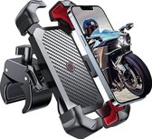 Support de téléphone portable pour vélo 2023, [verrouillage de voiture 1s] [anti-secousse militaire 100 MPH] support de téléphone portable pour moto, [installation 5s] support de guidon universel pour iPhone 15 Samsung S23,