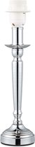 Home Sweet Home - Klassieke tafellamp voet Candle voor lampenkap - Zilver - 8/8/28cm - geschikt voor E27 LED lichtbron - voor lampenkap met doorsnede max.35cm