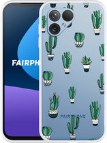 Cazy Hoesje geschikt voor Fairphone 5 Green Cactus