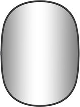 vidaXL - Wandspiegel - 40x30 - cm - zwart