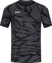 JAKO Shirt Animal Korte Mouw Kind Antraciet-Zwart-Wit Maat 116