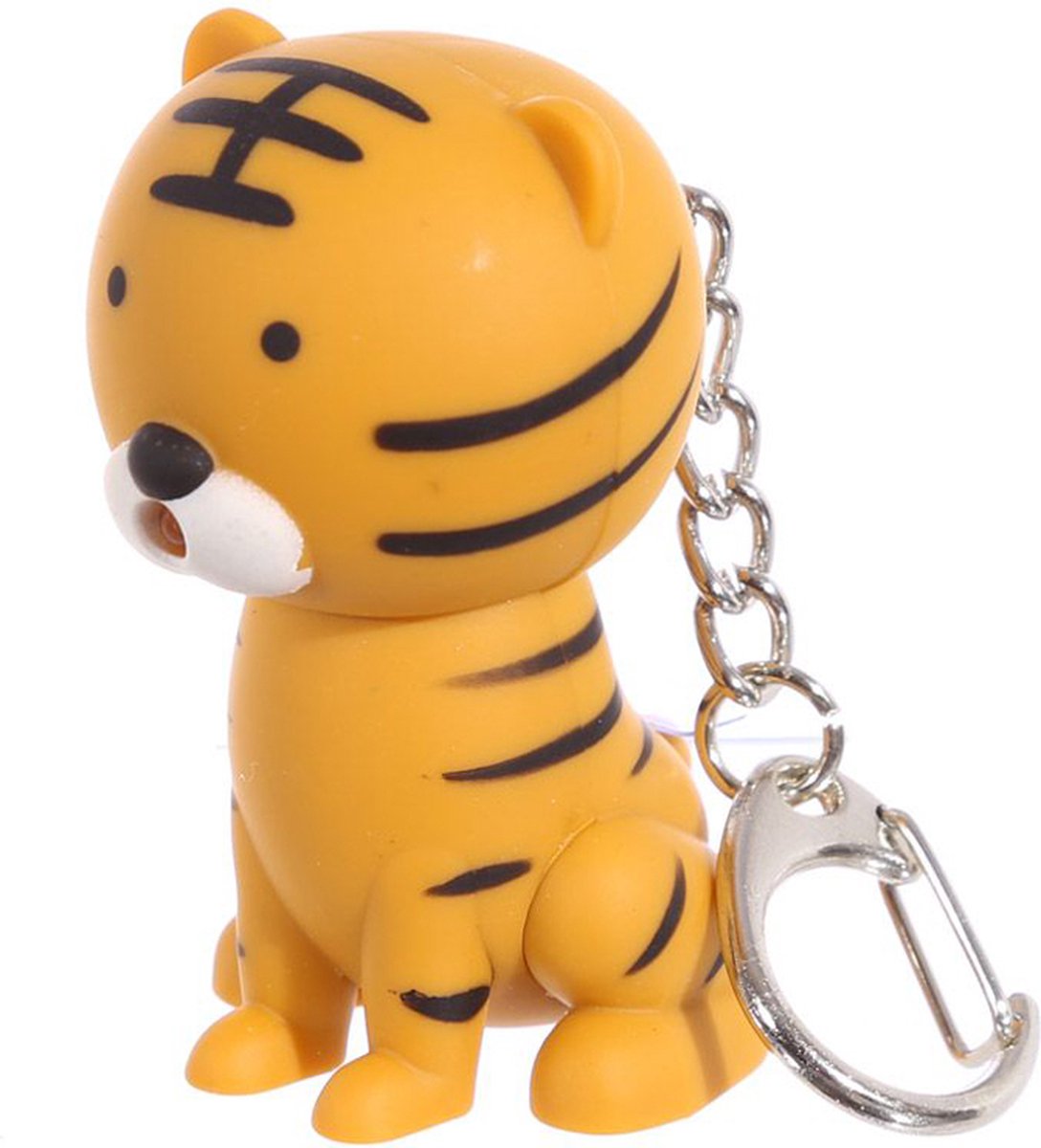 Sleutelhanger - Tijger - Zoo Keypers - LED Licht & Geluid - 5,5x3x5cm