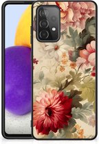 Bloemen Hoesje geschikt voor Samsung Galaxy A72 (5G/4G) Bloemen