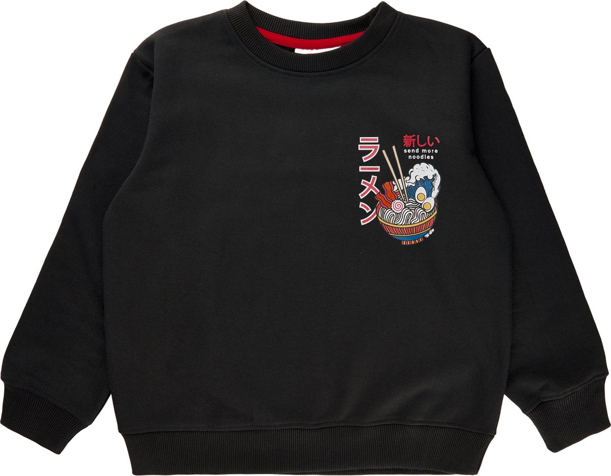 The New sweater jongens - zwart - Tnirwing TN5246 - maat 134/140