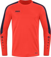 JAKO Power Sweater Kind Oranje-Marine Maat 128