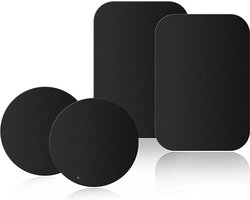 Metalen Platen Telefoonhouder - Magnetisch - Zelfklevend - Voor Magneethouders - Sterke Grip - Universeel - Zwart