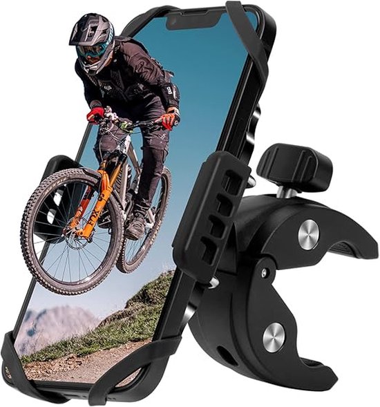 Foto: Mobiele telefoonhouder fiets voor op de fiets 360 verstelbare fietshouder universele mobiele telefoonhouder voor iphone galaxy huawei en allen mobiele telefoon telefoonhouder voor racefiets mountainbike kinderwagen