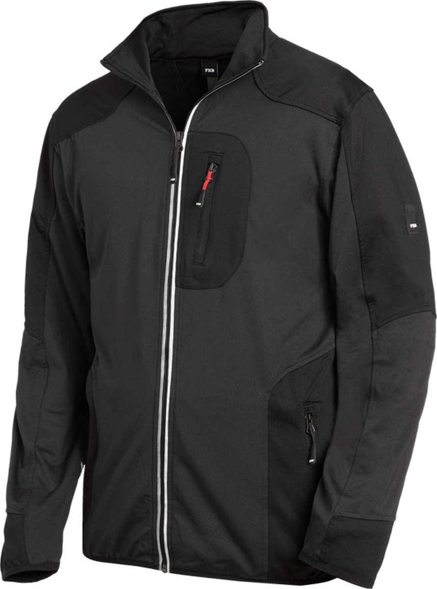 FHB Ralf Jersey-Fleecejack Antraciet-Zwart maat XL