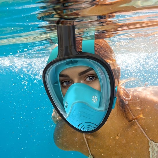 Masque De Natation Plein Visage Adulte - Anti-buée, Pour Snorkeling Et Apnée, Neuf, Marque Générique