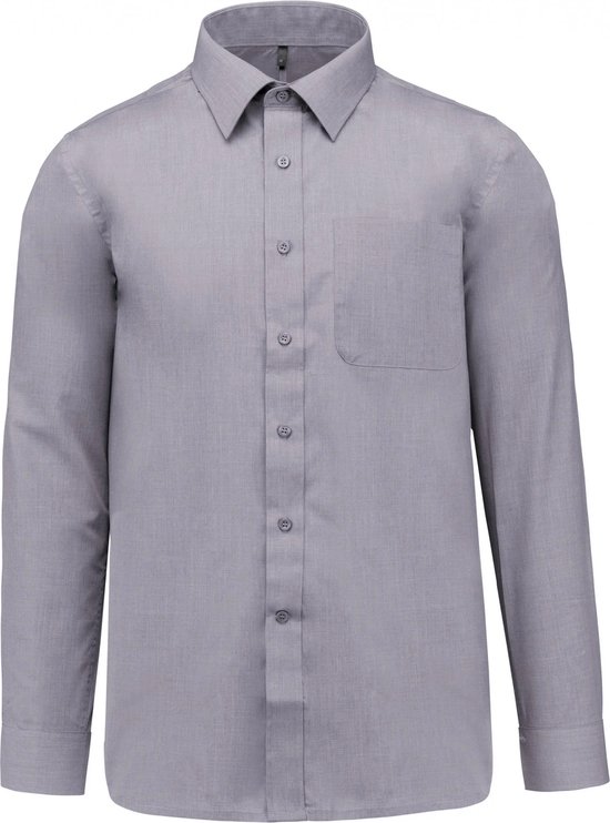 Chemise Homme Luxe 'Jofrey' manches longues Kariban Argent taille XL