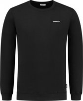 Purewhite - Heren Regular fit Sweaters Crewneck LS - Black - Maat S