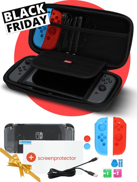 Set d'accessoires Nintendo Switch 10-en-1, Convient pour le contrôleur  JoyCon, pour