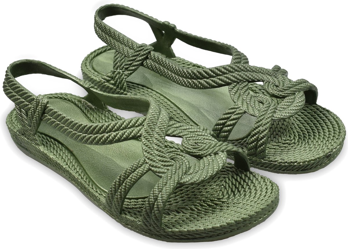 Brasileras Slippers dames Kinderen-Groen militair- 39