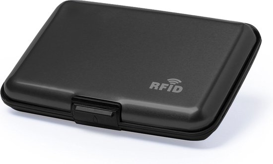 RFID pasjeshouder aluminium zwart - Kaarthouder pasjes - Creditcardhouder - RFID portemonnee