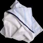 Pebbeltje - cape de bain - fait main - tissu d'emballage - châle - étoiles bleues - 75x75cm - bébé