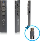 Xedor® Draadloze Presentatie Klikker – USB A en USB C ontvanger – Geschikt voor MacOS, Windows, Android