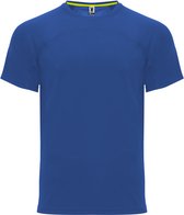 Royal Blue unisex snel drogend Premium sportshirt korte mouwen 'Monaco' merk Roly maat 3XL