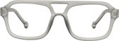 ™Monkeyglasses Alsace 01 Matt grey BLC + 1,5 - Leesbril - Blauw Licht Bril - 100% Upcycled - Danish Design
