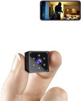 Q15 Mini Binnen WiFi Beveiligingscamera 1080p HD voor live streaming via mobiele app, WiFi-camera met bewegingsdetectie / lange batterijlevensduur