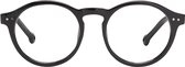 ™Monkeyglasses Bille 45 Black BLC + 2.5 - Lunettes de lecture - Lunettes lumière Blauw - 100% Upcycled - Design danois