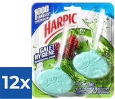Harpic - Nature Fresh - Den & Rozemarijn - Toiletblok - 2 blokjes - Voordeelverpakking 12 stuks