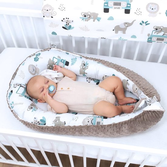Tour de lit bébé chaud 90 x 50 cm - Knus Nest de lit nouveau-né  Hiver/Automne Cocon... | bol