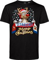 T-shirt Utrecht | Foute Kersttrui Dames Heren | Kerstcadeau | FC Utrecht supporter | Zwart | maat S