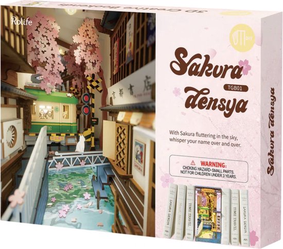 ROBOTIME - Puzzle 3D En Bois Sakura Tree House, Maquette Cabane Dans Les Arbres Japonaise, Décoration Adulte