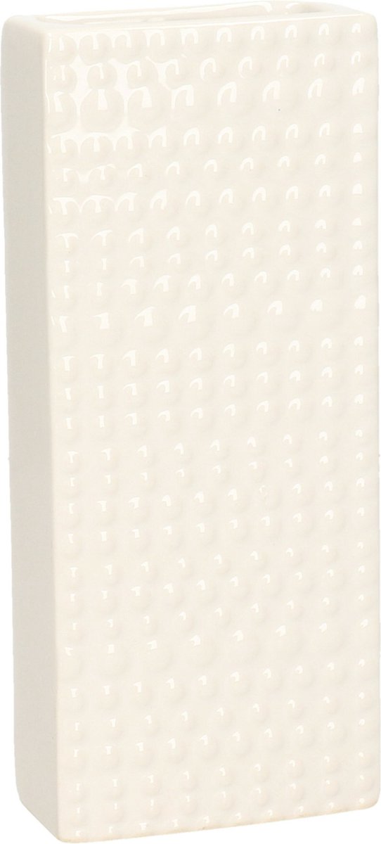 Gerimport Waterverdamper - 5x - creme wit - keramiek - 400 ml - radiatorbak luchtbevochtiger - 7,4 x 17,7 cm