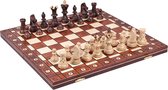Ambassador Luxe Houten Schaakspel 52 x 52 cm - Inklapbaar Schaakspel/schaakbord met Schaakstukken - Handgemaakt in Polen - Chess Board/Set