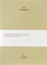A-Journal A5 Journal Notitieboek - Beige - Lila