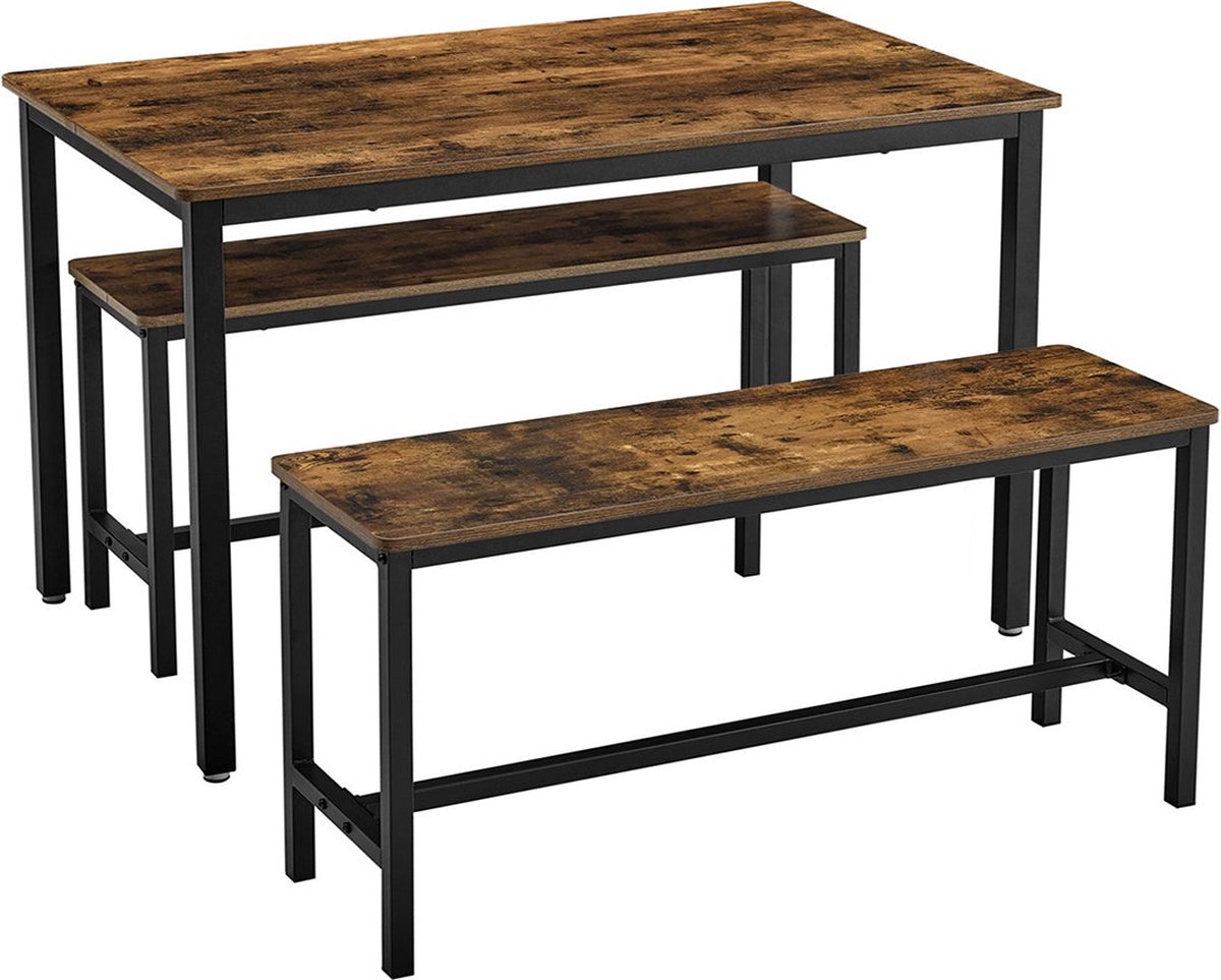 Keukentafelset – Compact model – Zwart