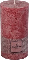 Bougie pilier 13 cm Rouge vin | Perfect pour la Saint Nicolas et les cadeaux de Noël - Ambiance festive de Noël| Bougie cylindrique pour l'intérieur |43 heures Heures de combustion
