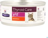 Hill's Prescription Diet Y/D - Thyroid Health - Kattenvoer - 24 x 156 g
