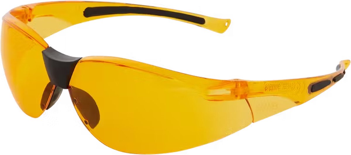 Safer Veiligheidsbril Geel - Beschermbril - Oogbeschermer - Spatbril - Stofbril - Vuurwerkbril