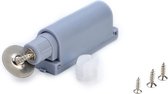 Bramokava® 2 stuks Deurdemper met Magneet - 25mm Grijs - Druksnapper Deurstopper Deurbuffer Deursluiter