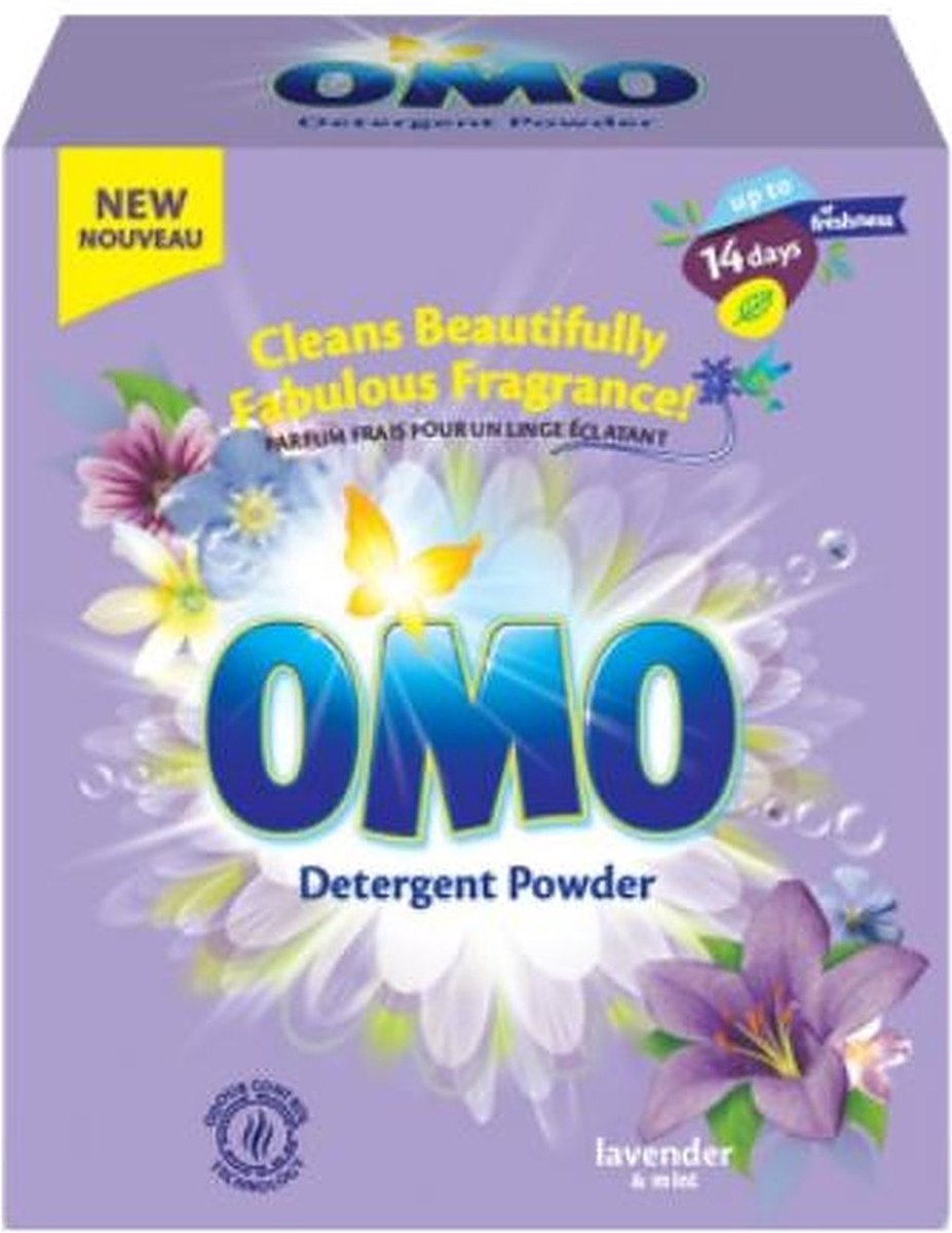 Omo Waspoeder Lavendel 100 Wasbeurten - Voordeelverpakking 24 stuks