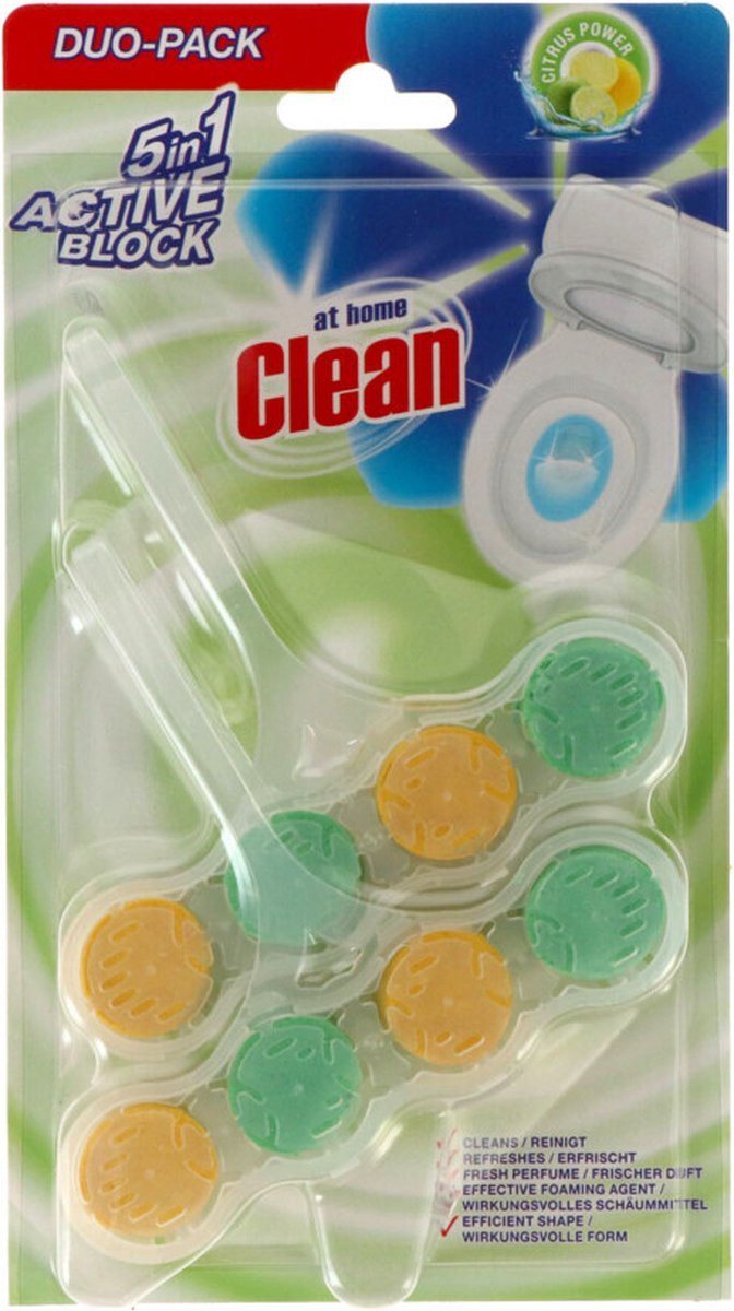 At Home Toiletblok Citrus 2 stuks - Voordeelverpakking 24 stuks