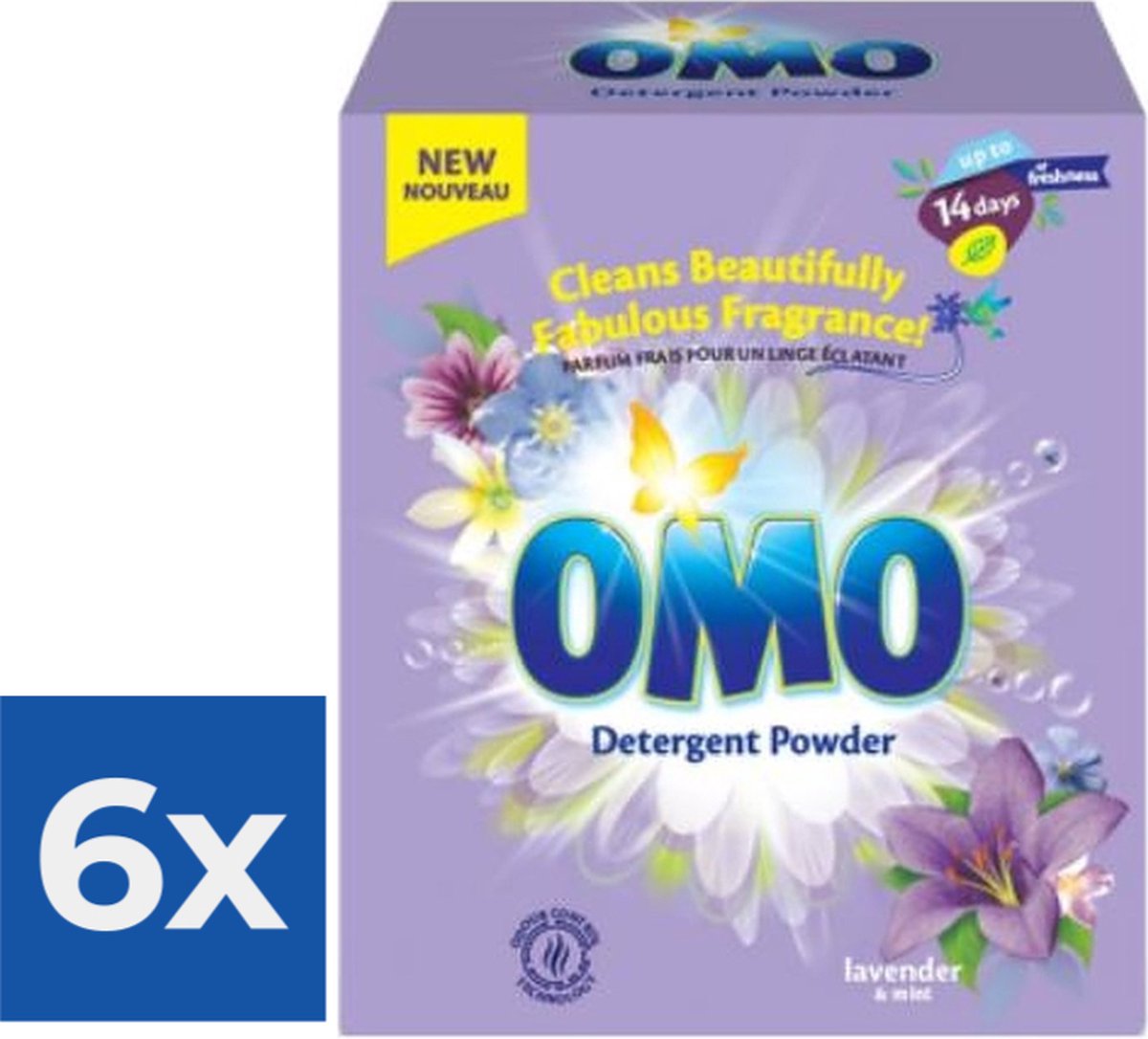 Omo Waspoeder Lavendel 100 Wasbeurten - Voordeelverpakking 6 stuks