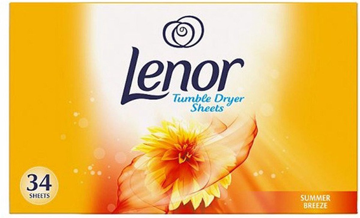 Goedkoopste Lenor - Droogtrommeldoekjes - Zomerbries - Summer Breeze - 34 stuks