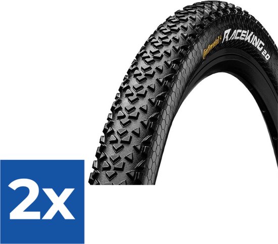 Pneu Continental Race King 2.0 Performance - 27,5x2.0 Pouces (50-584) - Pour VTT, Noir, Haute Performance - Drahtreifen - 9