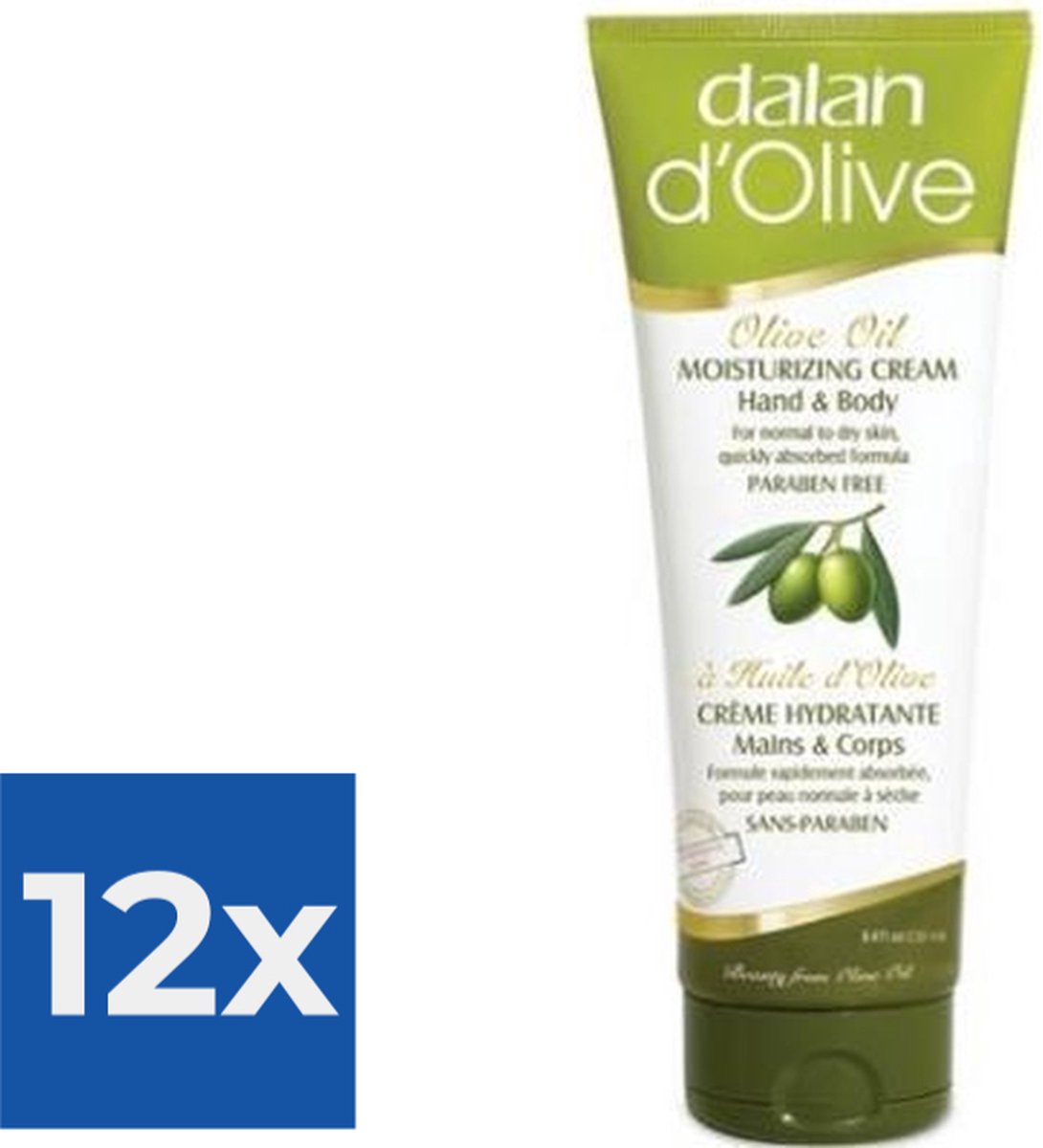 Dalan d’Olive - Hand & Bodycrème 250ml - Voordeelverpakking 12 stuks