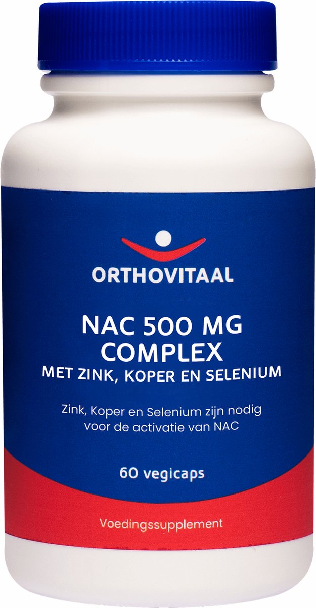 Goedkoopste Orthovitaal - NAC 500 mg Complex - 60 vegicaps - Met zink, koper en selenium - Vitaminen - vegan - voedingssupplement