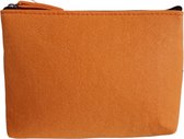 Vilt Tasje - Make-up Tasje - Opbergtasje - Bag in Bag - Portemonnee Tasje - 20x16cm - Oranje