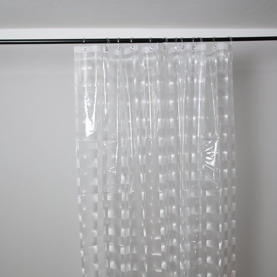 Rideau de douche Ombrella Spirella avec 8 bras transparent chromé