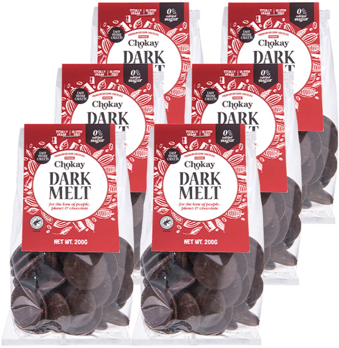 Chokay | Dark Melt | 6 stuks | 6 x 150 gram