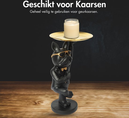 BONJUME Bulldog standbeeld, Bulldog sculptuur decoratie bulldog